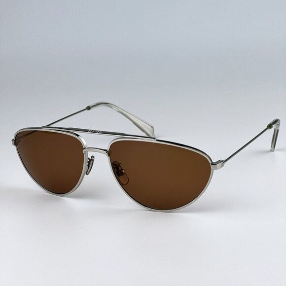 NEW Celine CL40077U 16J Palladium Roviex Pilot Unisex Sunglasses CL 40077U - Picture 7 of 12